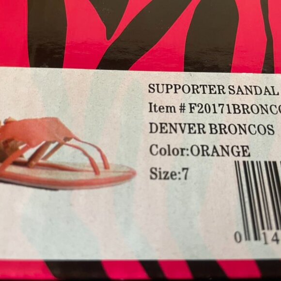 EUC Denver Broncos Women's Gladiator Sandals size 7 - Picture 7 of 7